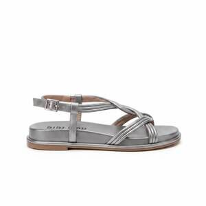 NEW BIBI LOU women's brescia open toe sandal in silver